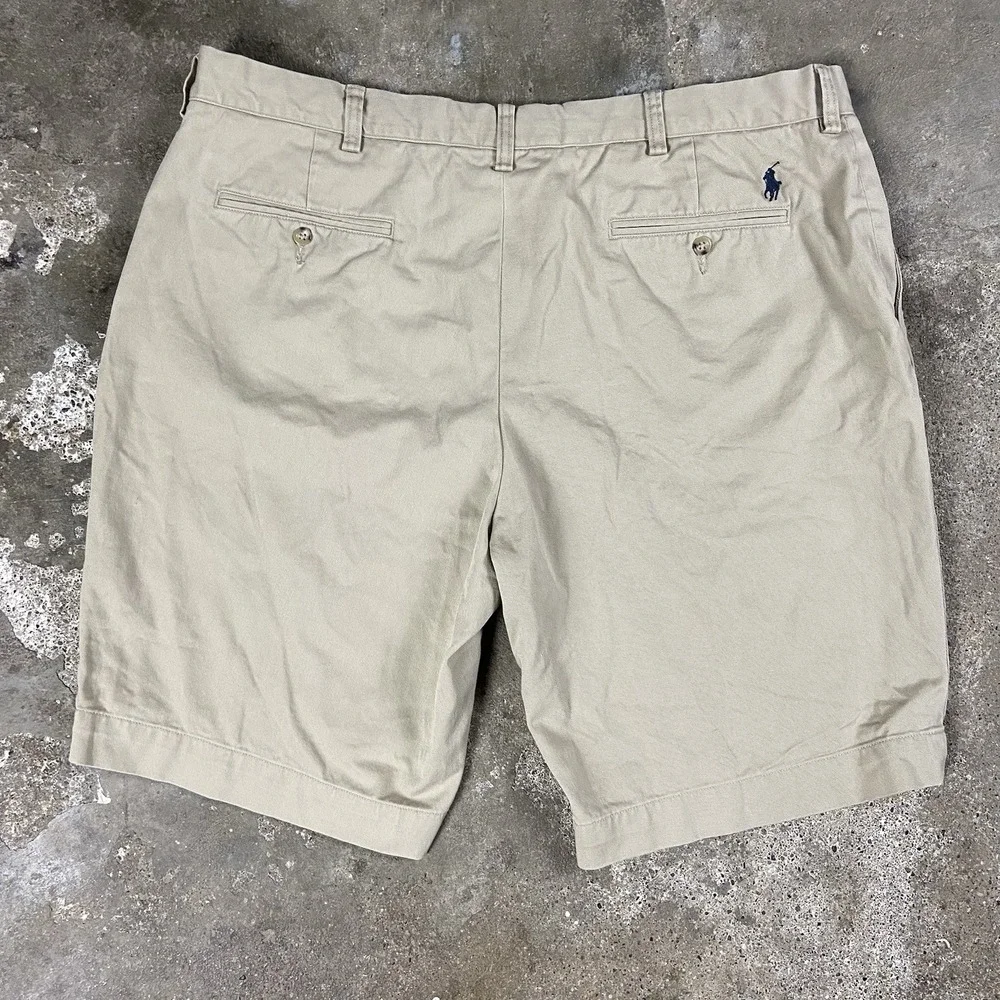 Polo‎ Ralph Lauren Chino Shorts Size 40 Beige Relaxed Fit Casual Wear Pony Logo
